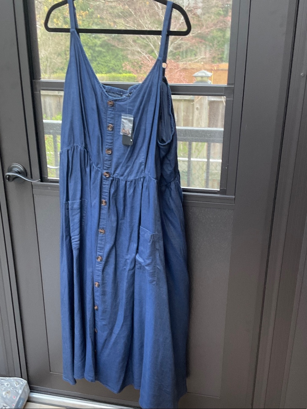 torrid Navy Button-Front Midi Sundress  NWT